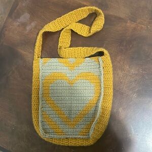 Handmade Crossbody Purse from a Brooklyn Boutique, yellow, excellent condition